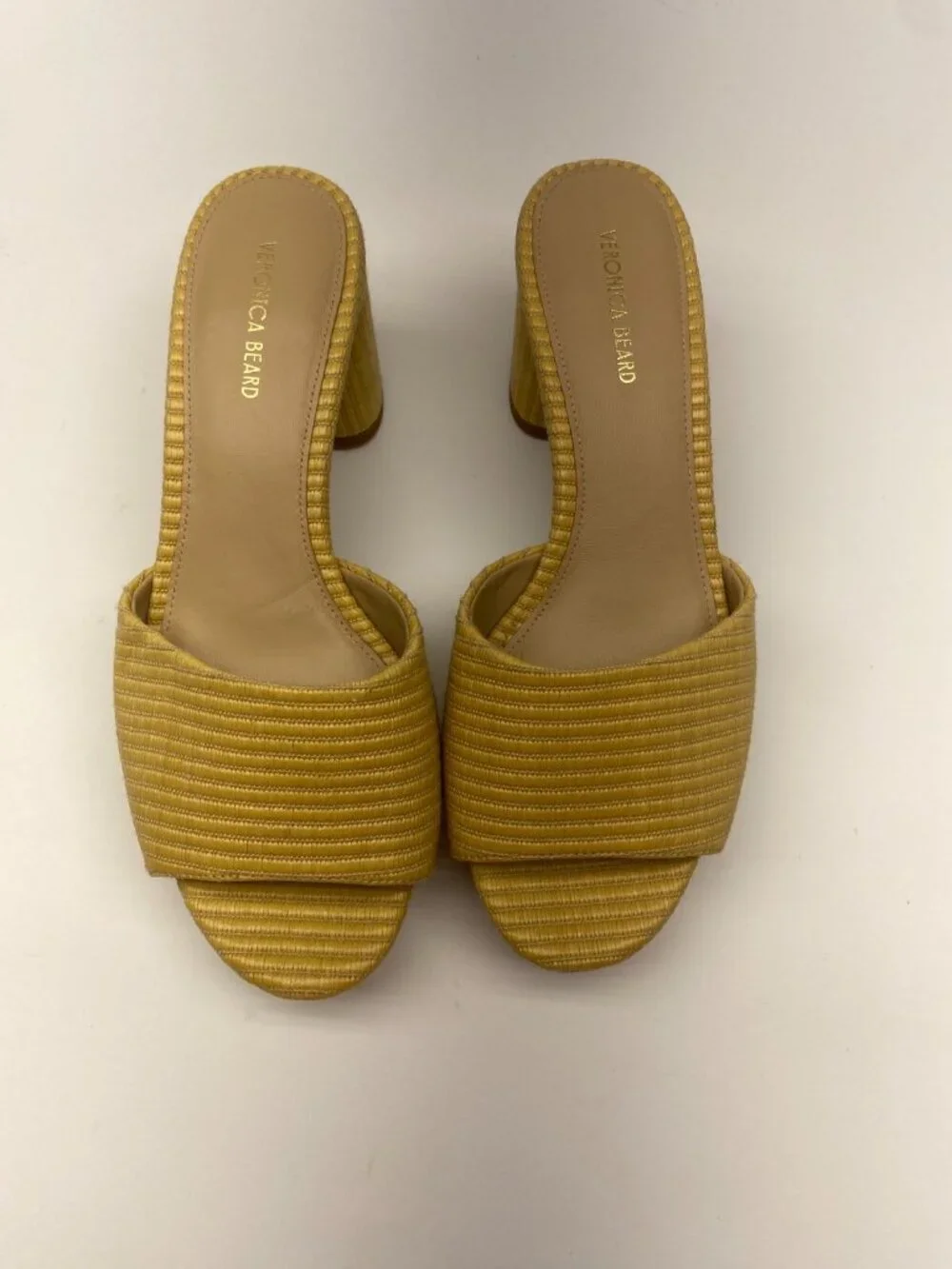 Veronica Beard Womens Dali Raffia Natural Platform Sandal Sz  8